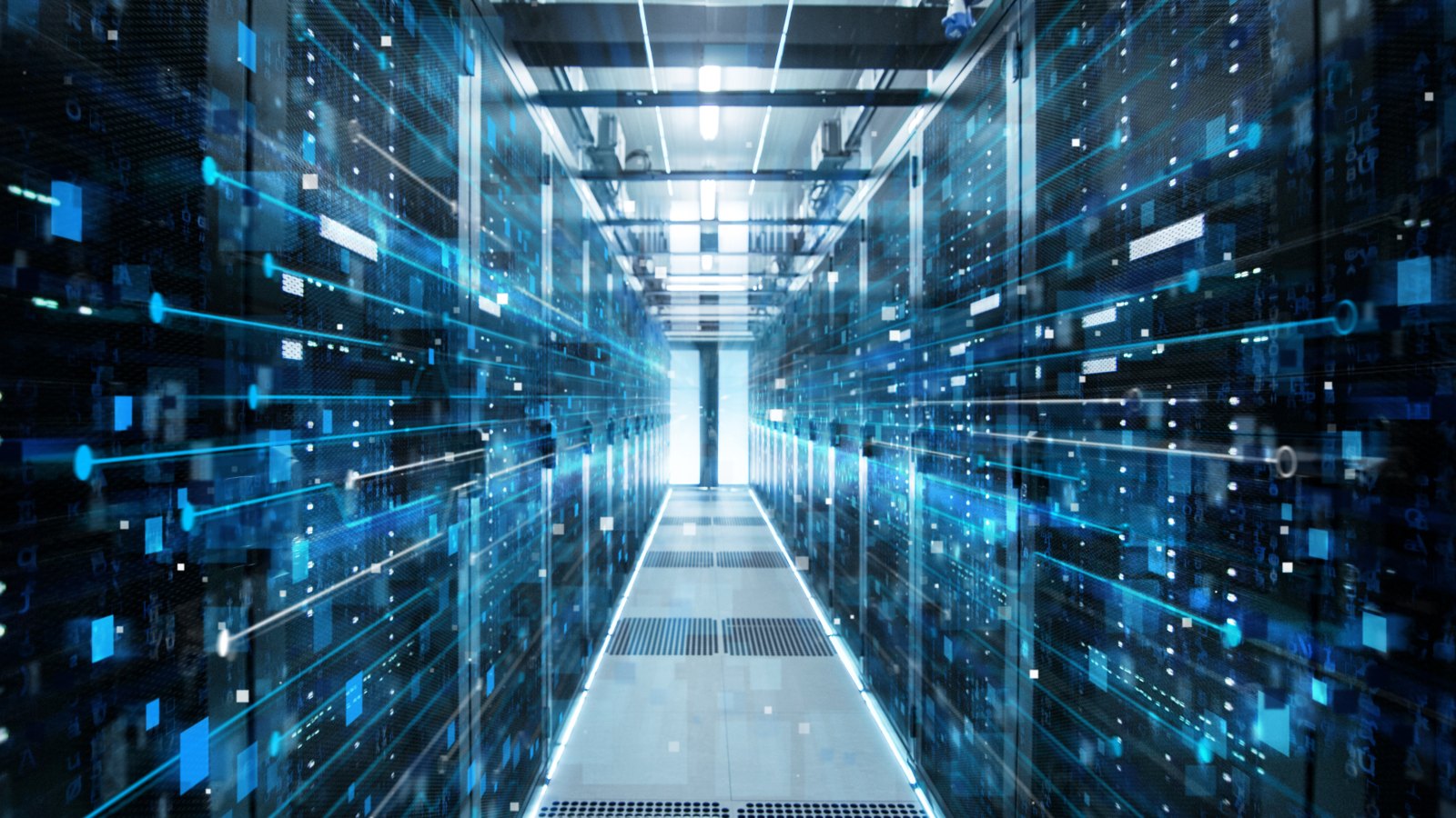 Server infrastructure with a digital connectivity visualization